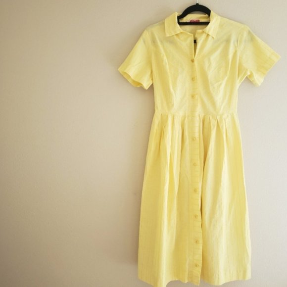 Vintage Dresses & Skirts - Precious! Vintage Midcentury Yellow Dress
